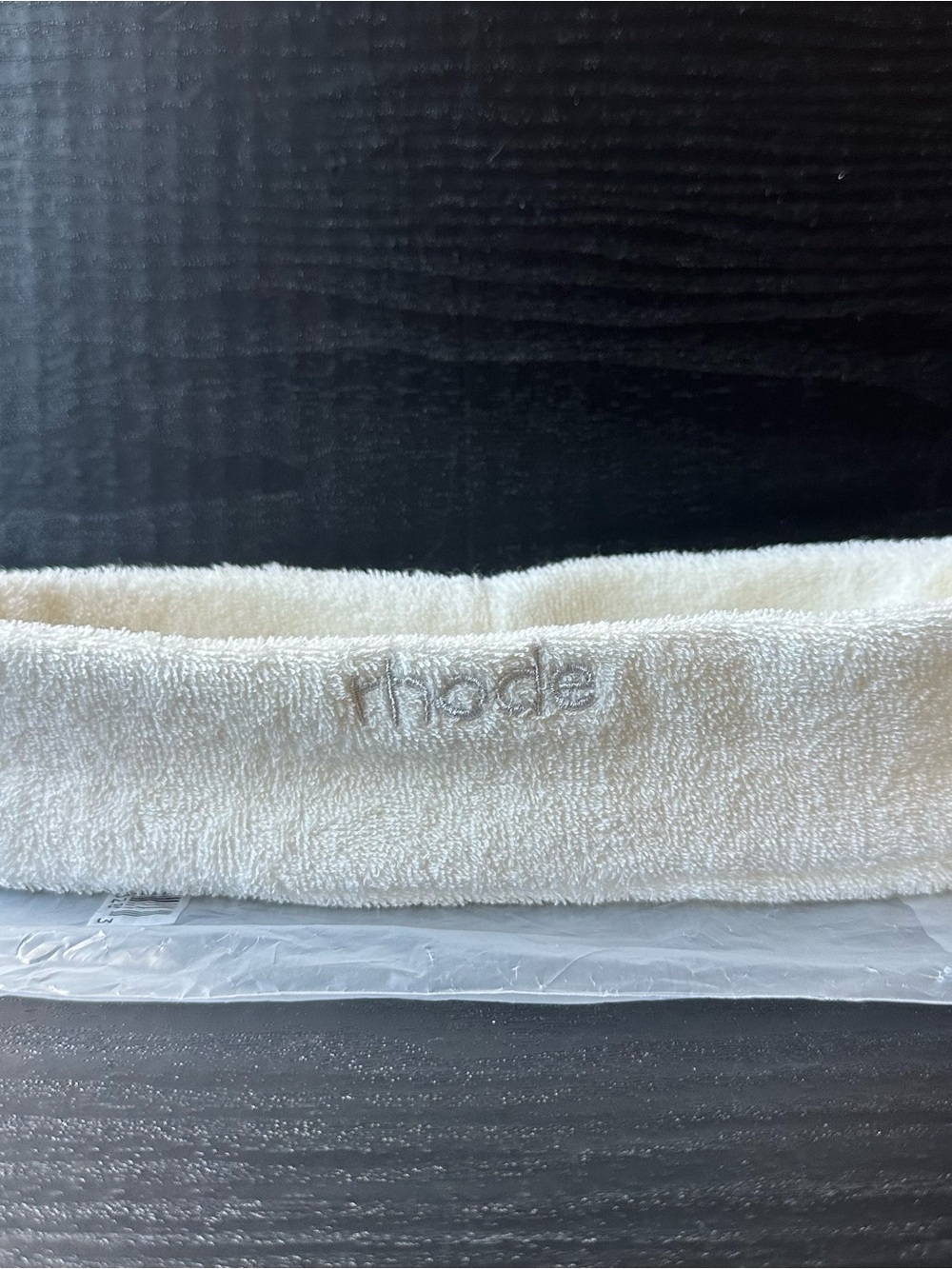 RHODE Cream Head Wrap - Plush Skincare Band